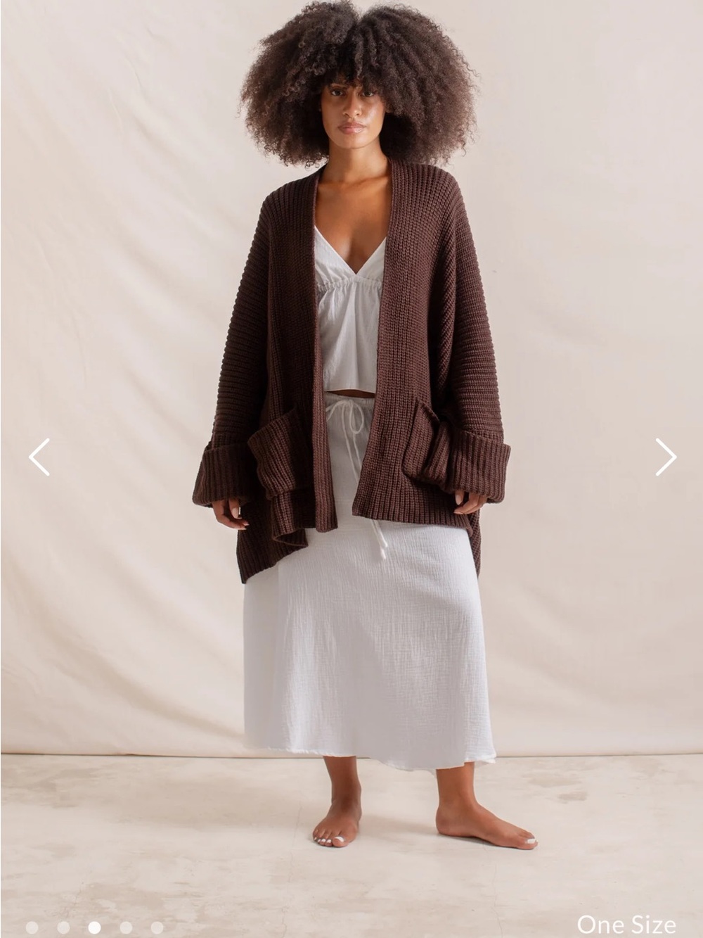 Indigo Luna Tuula Poncho in Cacao - Picture 2 of 8